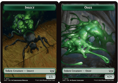 Insect (0011) // Ooze (0014) Double-Sided Token
